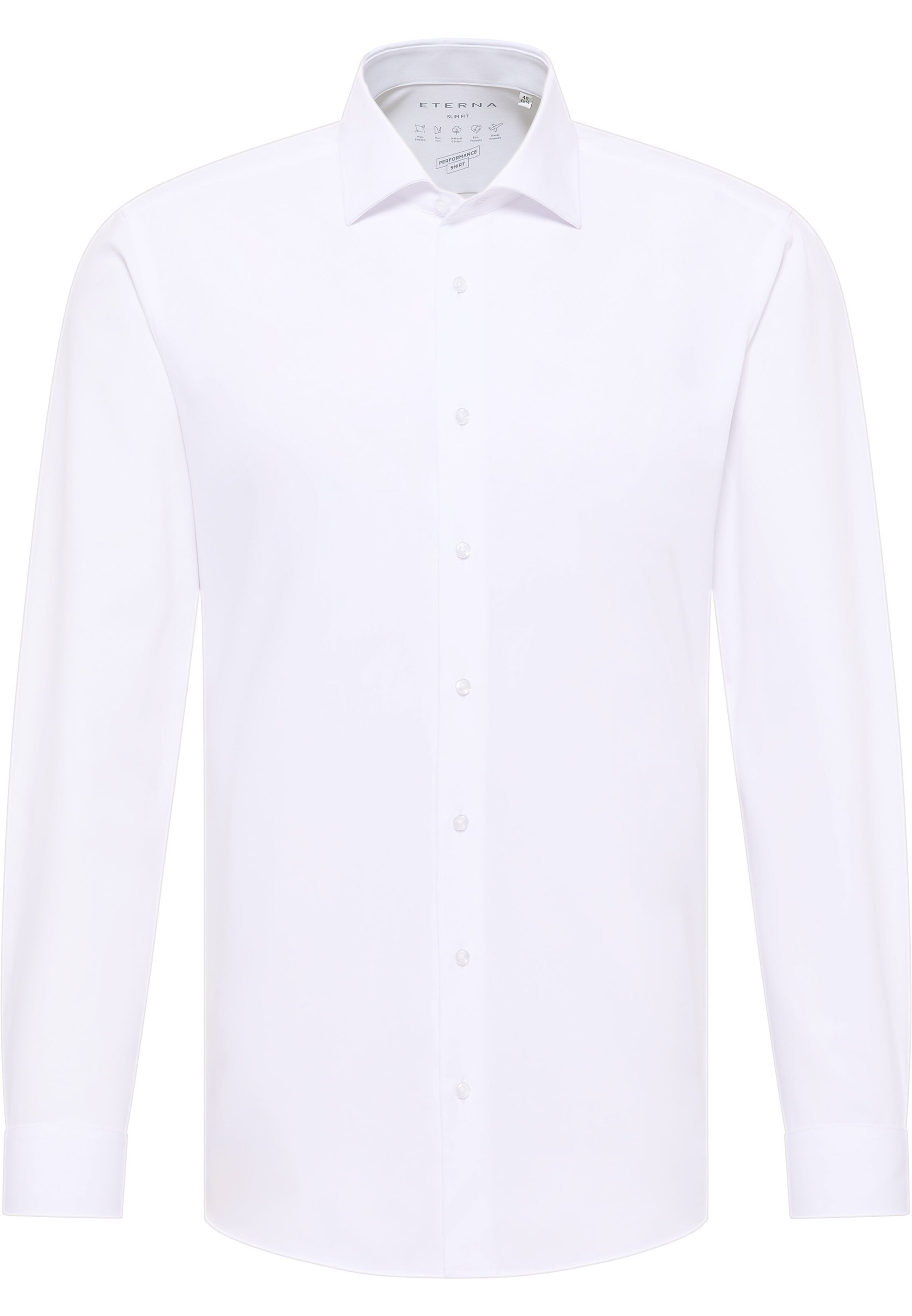 ETERNA Slim fit Business Shirt in White: front