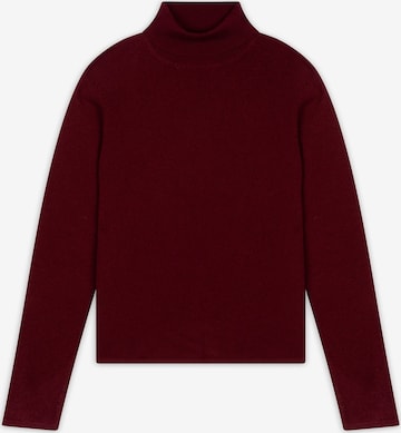 raudona JUST CASHMERE Megztinis 'Ava': priekis