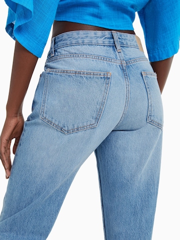 Bershka Regular Jeans in Blauw