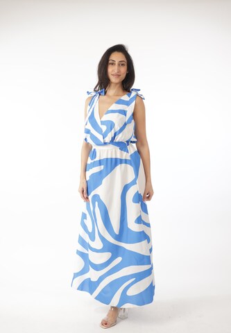 Elara Zomerjurk in Blauw: voorkant