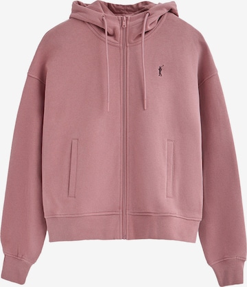 Polo Club Sweatjacke in Pink: Vorderseite