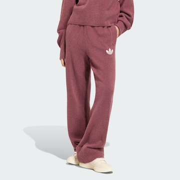 ADIDAS ORIGINALS - Acampanado Pantalón 'Essentials' en rojo: frente