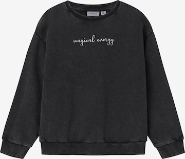 NAME IT - Sudadera en negro: frente