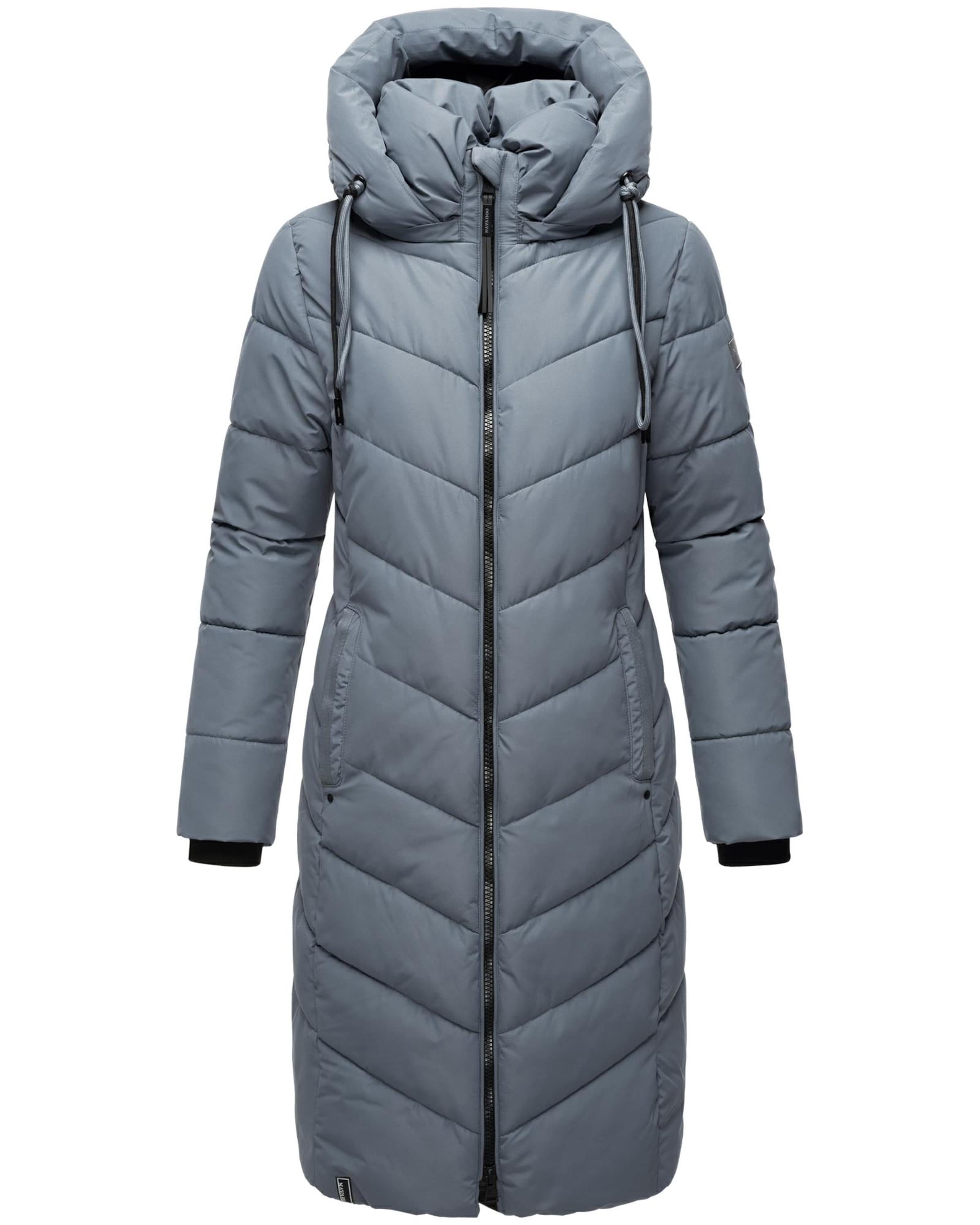 NAVAHOO Winter coat 'Sahnekatzii XIV' in Blue: front