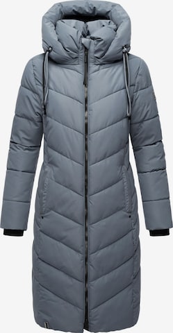 NAVAHOO Winter coat 'Sahnekatzii XIV' in Blue: front