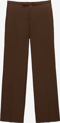 Pantaloni de la Pull&Bear pe maro: față
