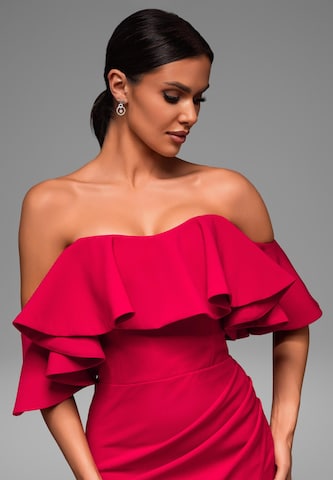 Ombre Evening dress in Red