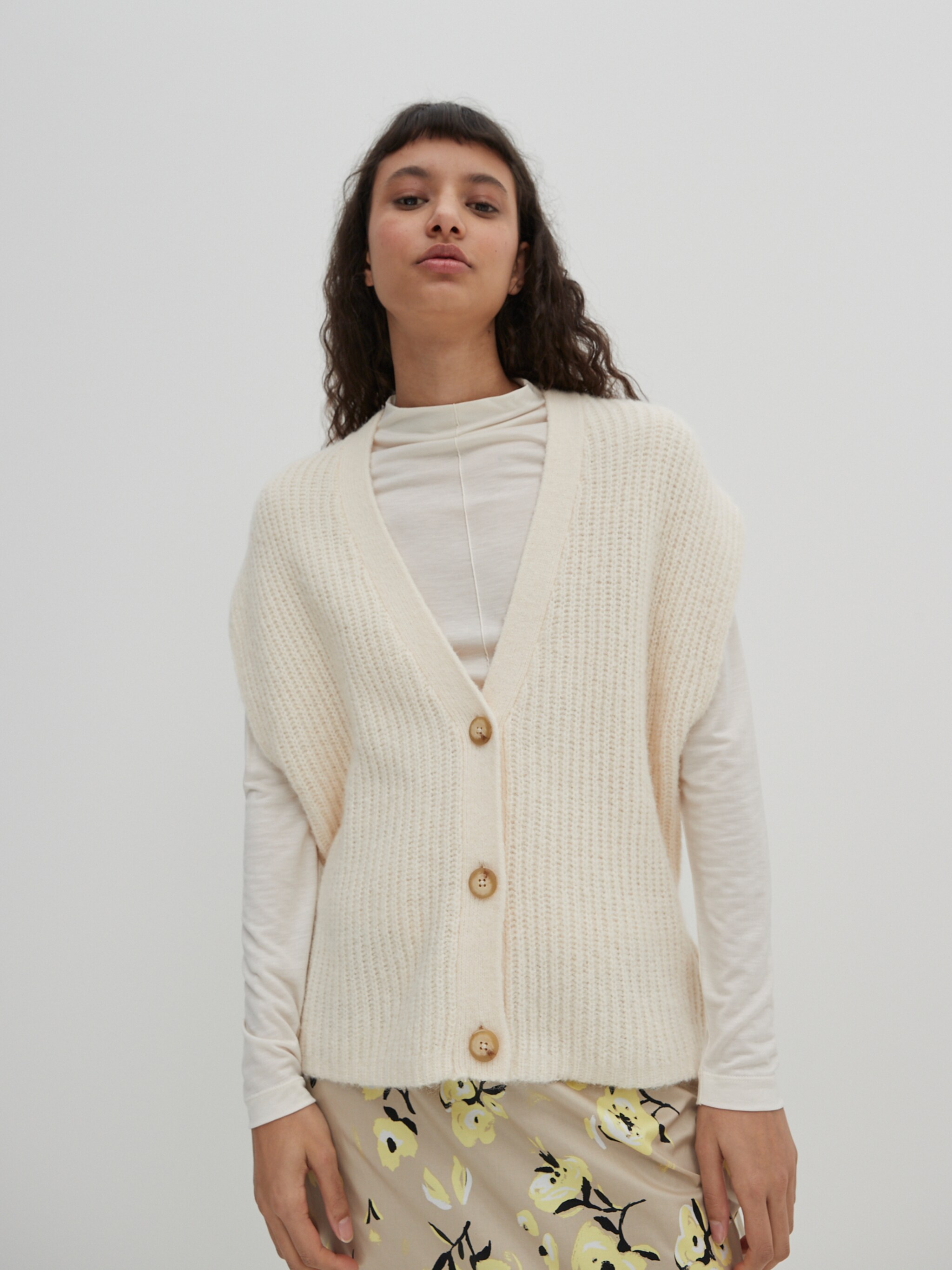 EDITED Produits Cardigan 'Sienna' blanc cassé
