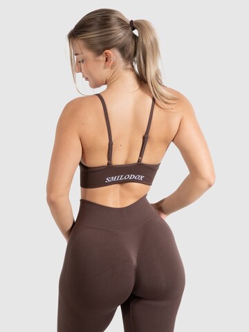 Smilodox Bustier Sport bh 'Maria' in Bruin