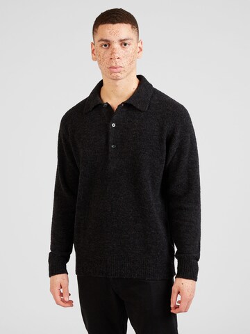 NN07 Pullover 'Alfie' i sort: forside