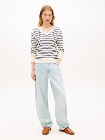 TOMMY HILFIGER Pullover in Weiß