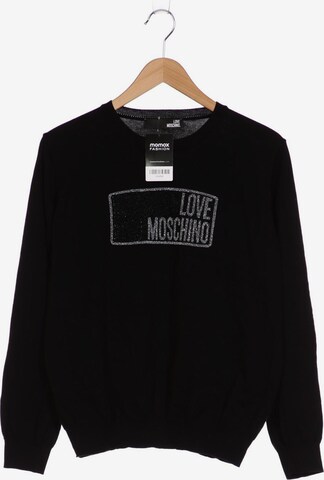 Love Moschino Sweater & Cardigan in L in Black: front