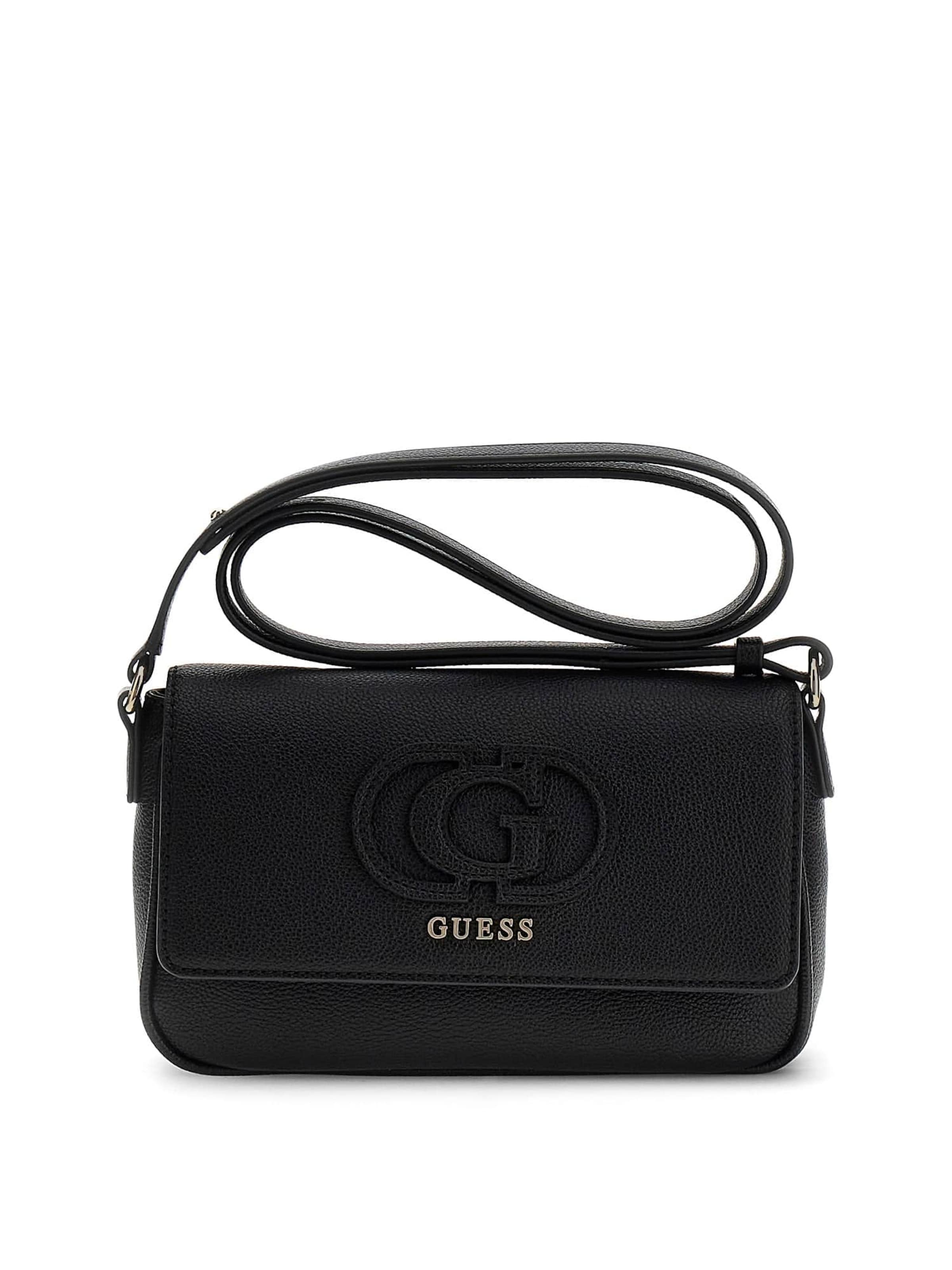 Borsa a tracolla 'Isola' di GUESS in nero: frontale