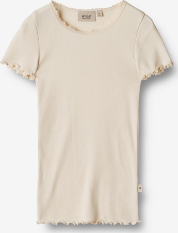 T-Shirt Wheat en beige : devant