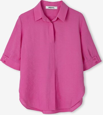 Ipekyol Blouse 'Collar Basic' in Roze: voorkant