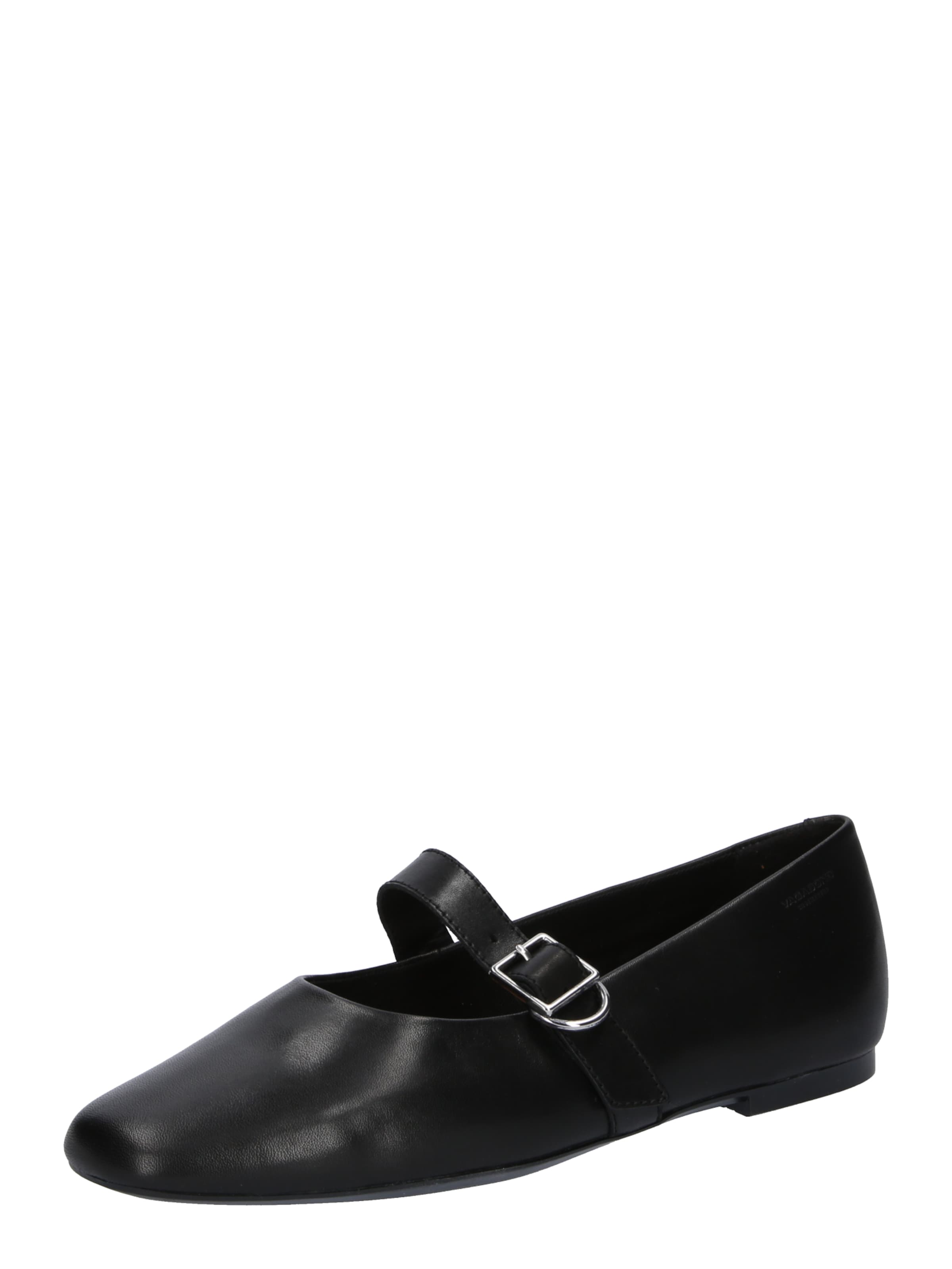 Balerini cu curea glezna 'JOLIN' de la VAGABOND SHOEMAKERS pe negru: față