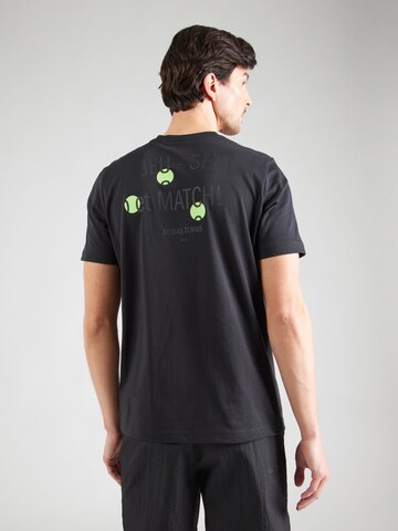 ADIDAS PERFORMANCE Функционална тениска в черно: отпред