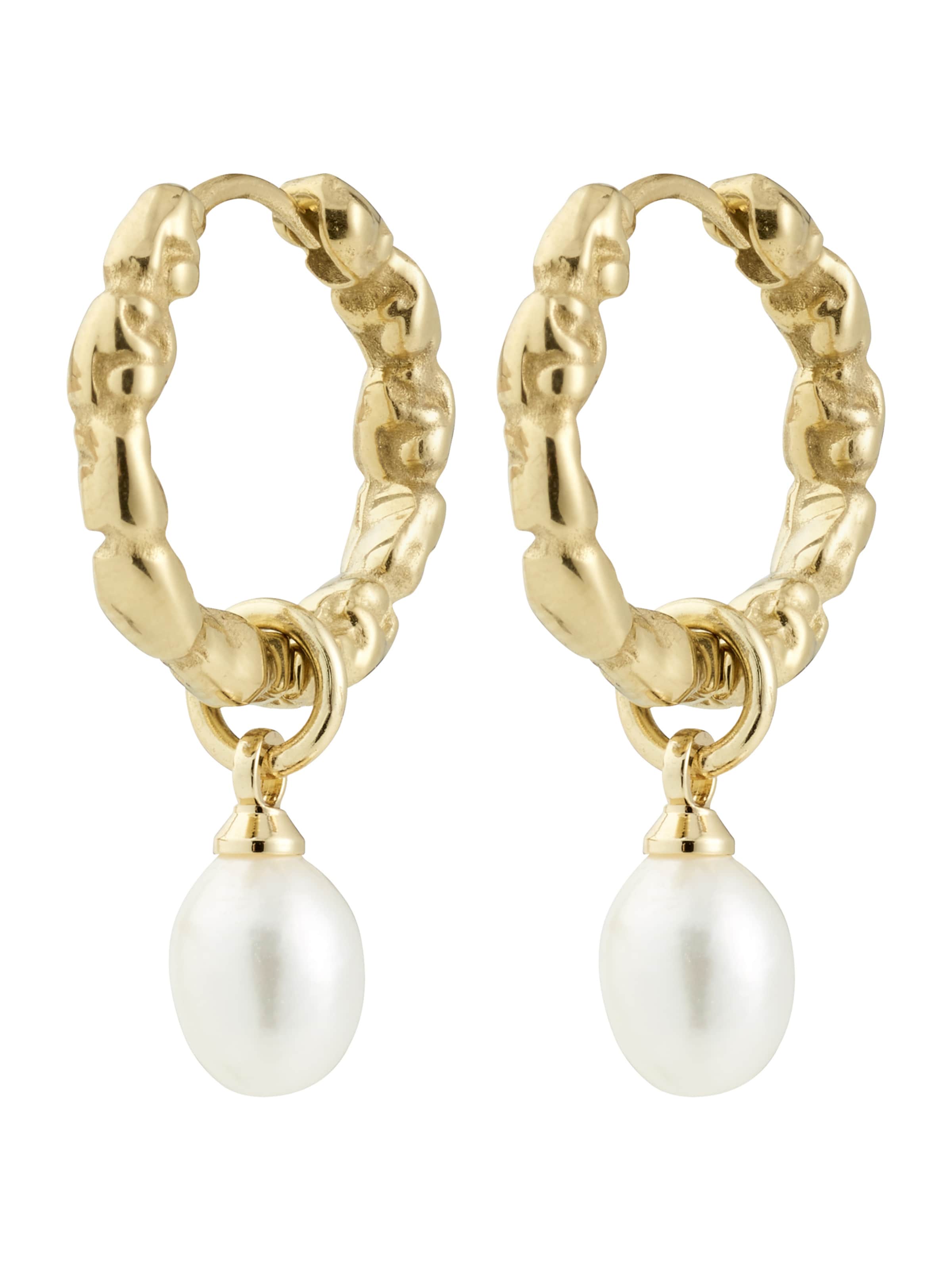 Pilgrim Oorbellen 'Shift' in Goud: voorkant