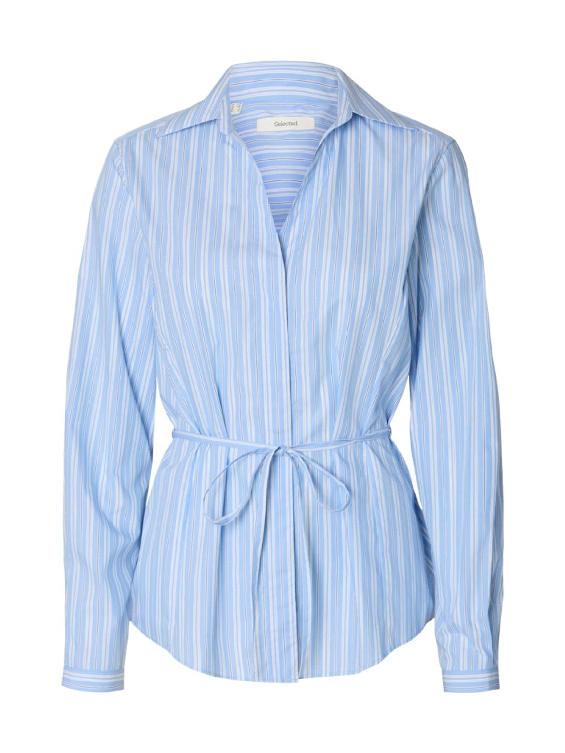 SELECTED FEMME Bluse 'SLFHELGA'‌‌‌‌‌‌‌‌‌ in Blau: Vorderseite