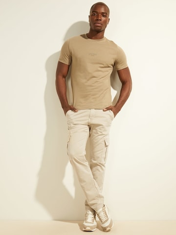 GUESS Slimfit Hose 'Lonta' in Beige