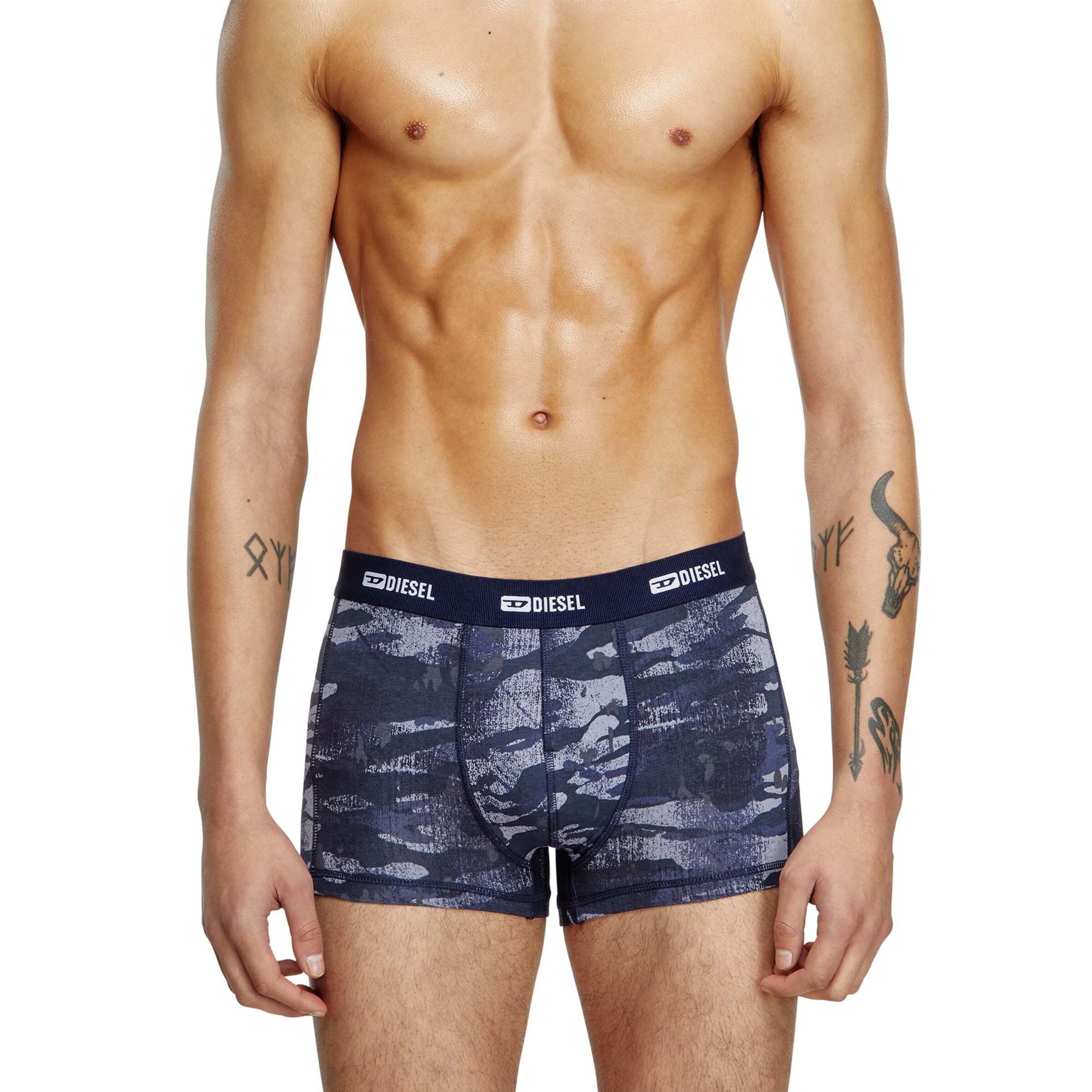 DIESEL Boxerky – modrá: přední strana