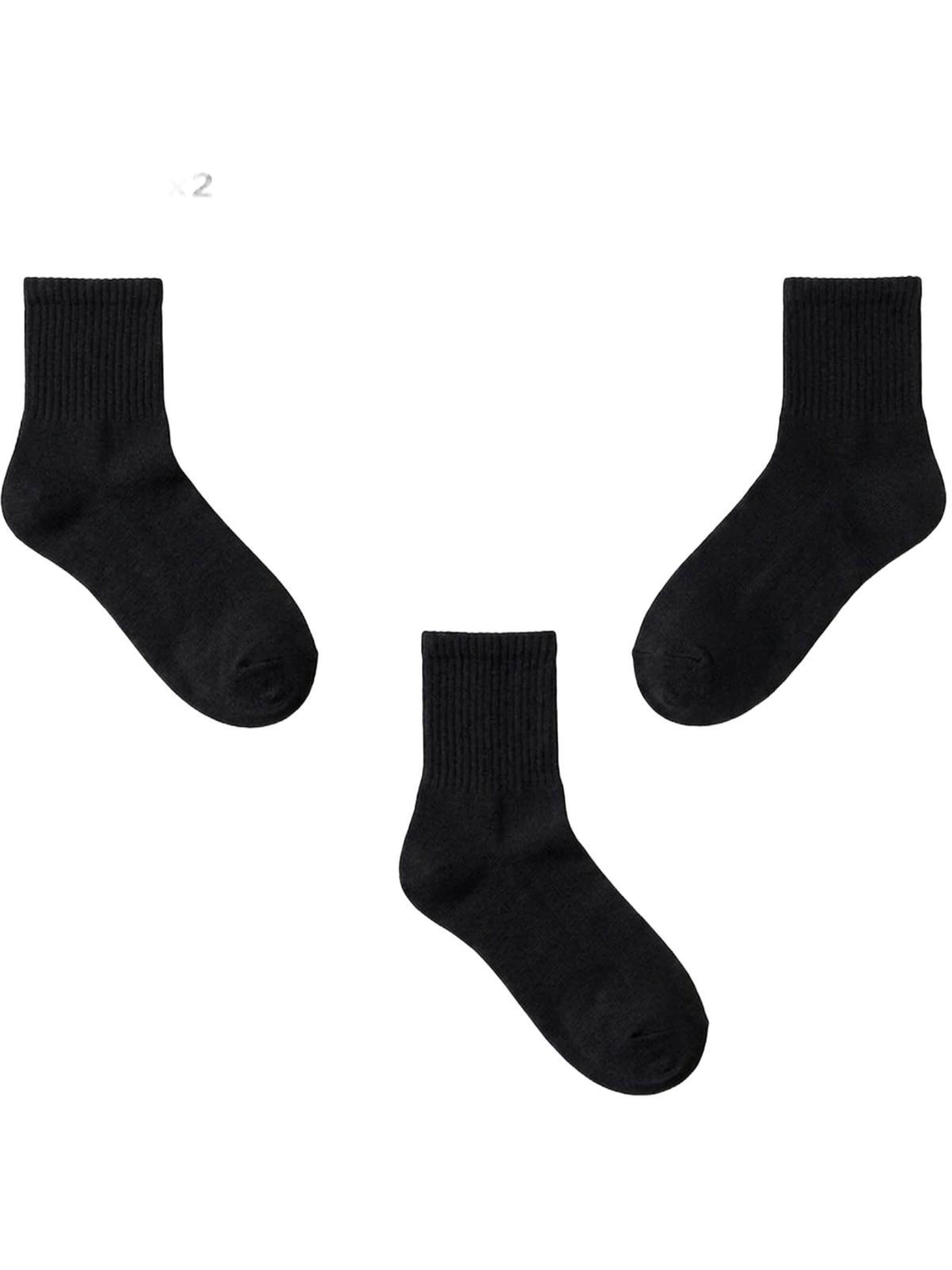 El Sueno Socks 'Quarter Sportsocken' in Black
