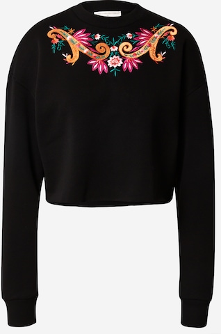 Guido Maria Kretschmer Women Sweatshirt 'Noelle' in Zwart: voorkant