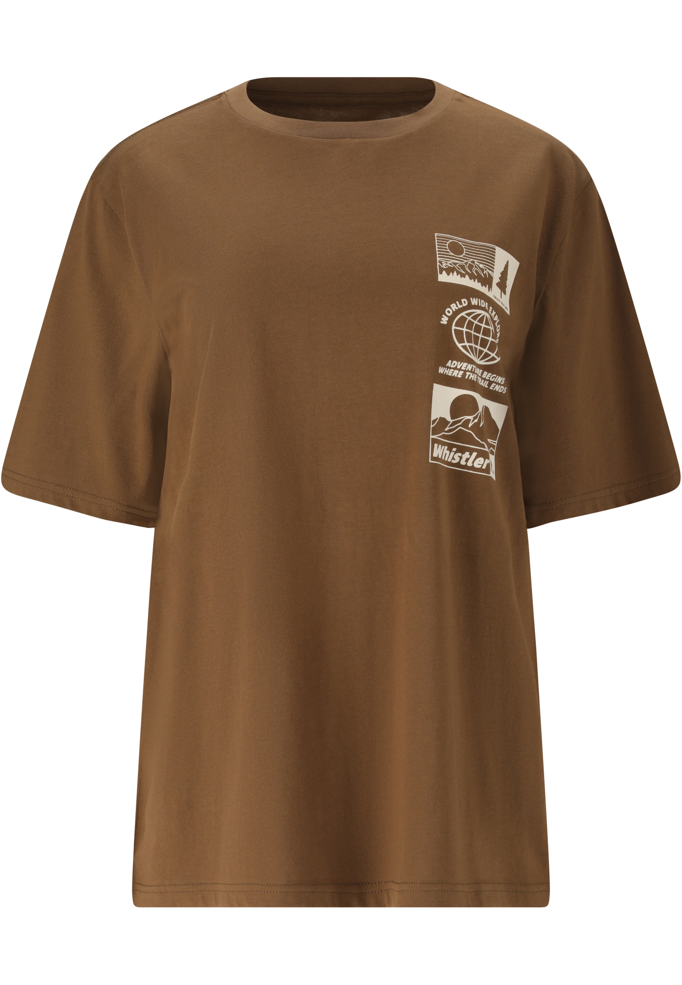 Whistler Functioneel shirt 'Arwen' in Bruin: voorkant