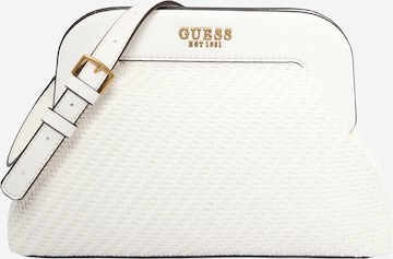 GUESS Clutch 'ABEY' in White: front