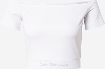 Calvin Klein Jeans Regular Skjorte i hvit: forside