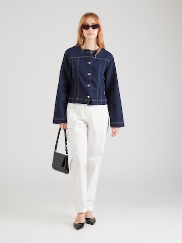 VERO MODA - Tapered Calças com pregas em branco