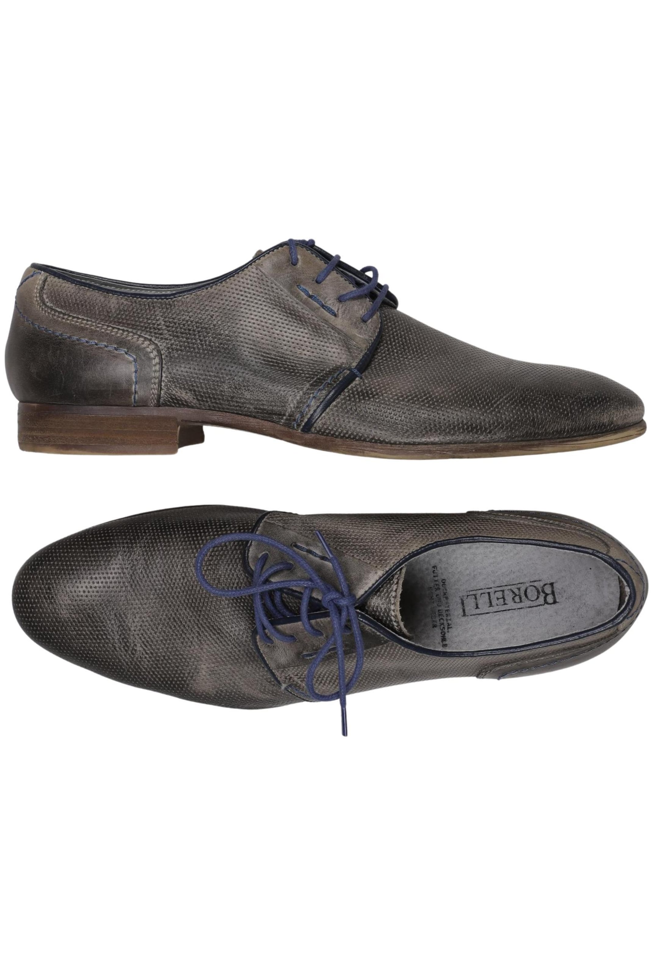 Borelli Flats & Loafers in 40 in Grey: front