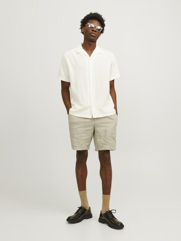 JACK & JONES Wide leg Chino trousers 'Bill Lawrence' in Beige