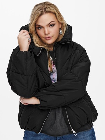 ONLY Carmakoma Winter Jacket in Black: front