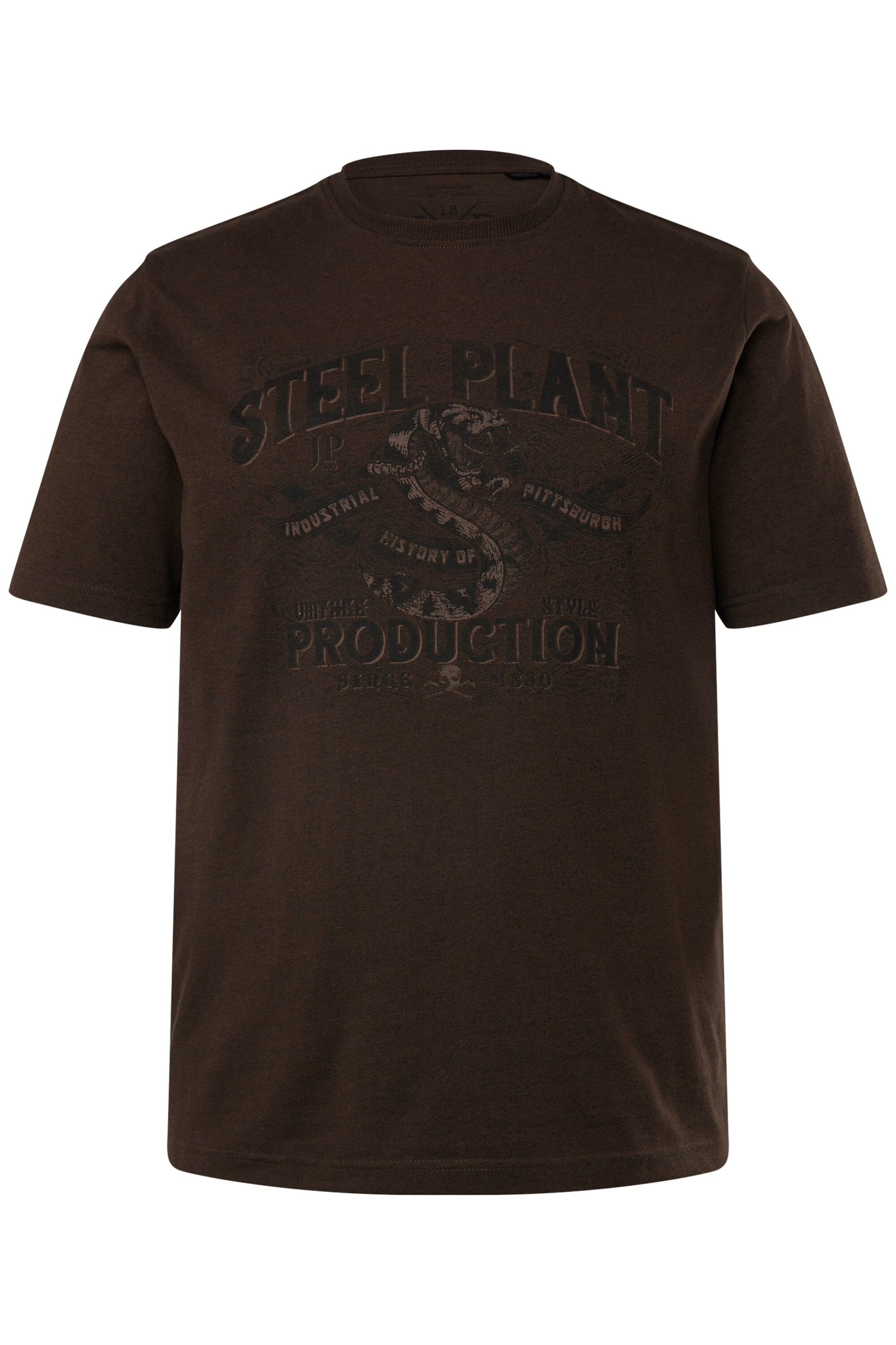 JP1880 Shirt in Bruin: voorkant