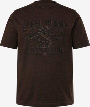 T-Shirt JP1880 en marron : devant