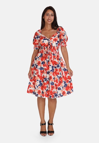 Elara Jurk in Rood: voorkant