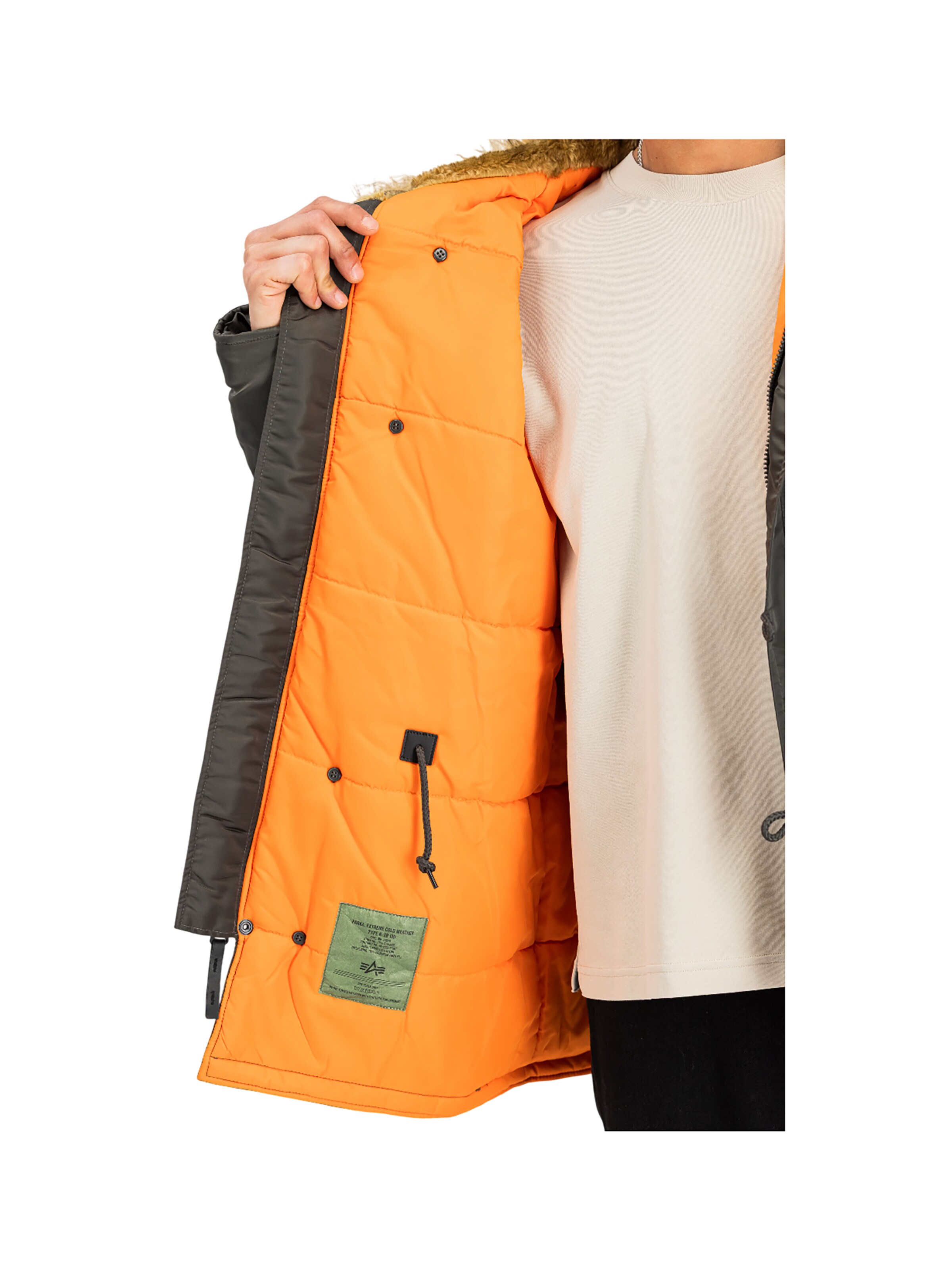 ALPHA INDUSTRIES Winter Jacket 'N3B VF 59' in Grey