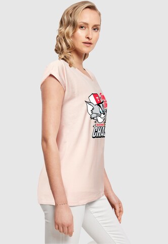 ABSOLUTE CULT T-Shirt 'Tom and Jerry - Chase' in Pink