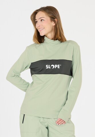 SLOPE Midlayer 'Norvyn' in Grün: Vorderseite