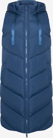 Threadbare Vest 'Vamp' in Blue: front