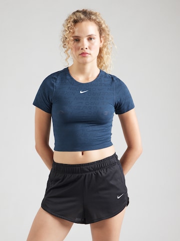 Tricou funcțional de la NIKE pe albastru: față