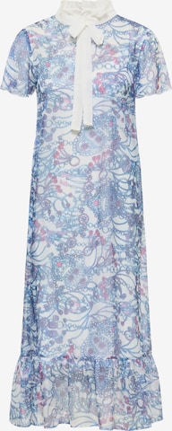 Robe-chemise faina en bleu : devant