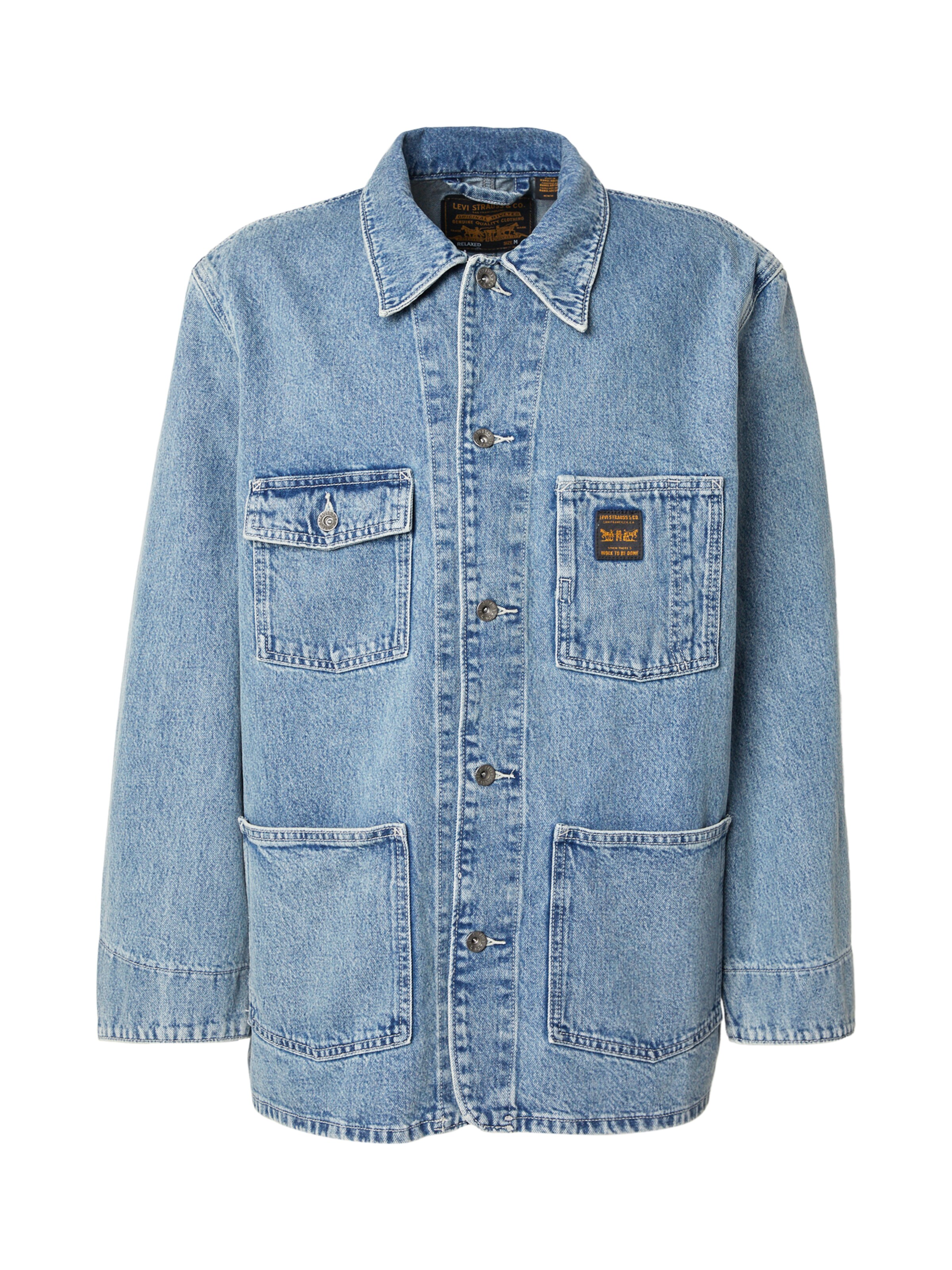 LEVI'S ® Демисезонная куртка 'BERKLEY' в размере S в Джинсовый синий, Обзор товара