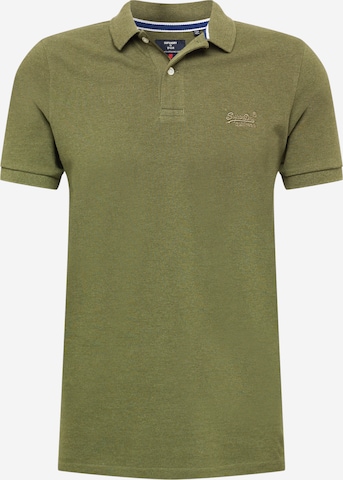 Superdry - Camiseta en verde: frente