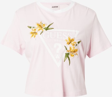 GUESS Shirts 'ZOEY' i pink: forside