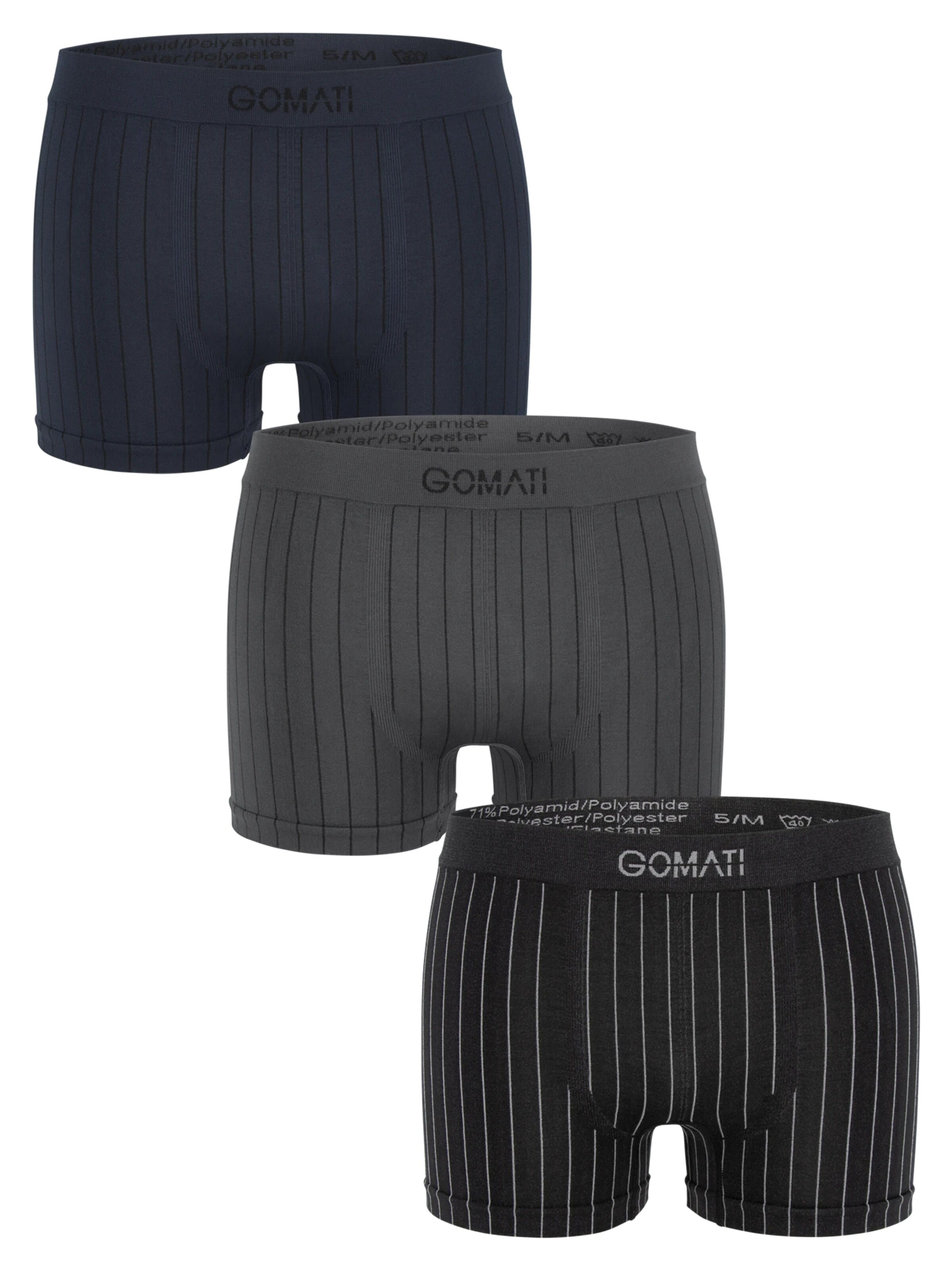 Gomati Boxer shorts 'Seamless Comfort' in Grey: front