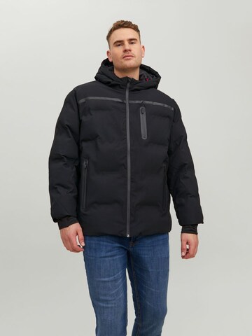 JACK & JONES Winter Jacket in Black