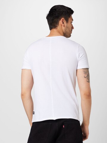 T-Shirt 'DECIDE' Key Largo en blanc