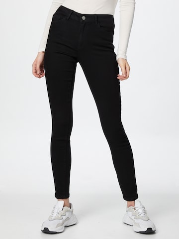 VILA Skinny Jeans in Zwart: voorkant